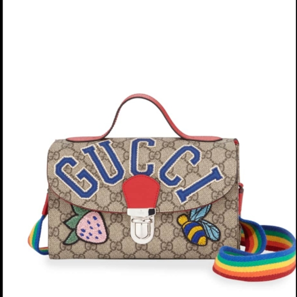 Excellent & Rare Gucci Children's Tiger Supreme Crossbody Bag - Picture 1 of 13